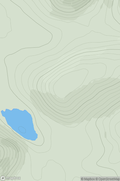 Thumbnail image for Cnoc Odhar [Altnaharra to Dornoch] showing contour plot for surrounding peak